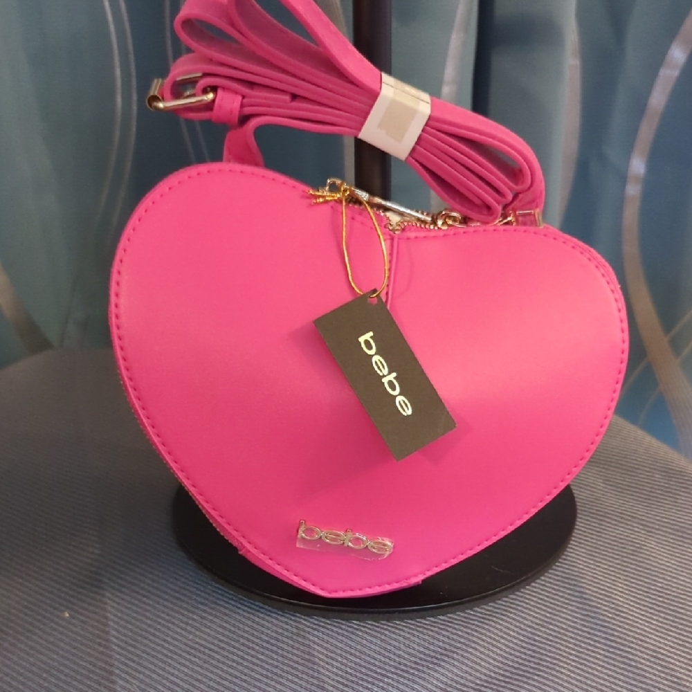 Bebe Fuchsia Heart Mini Bag